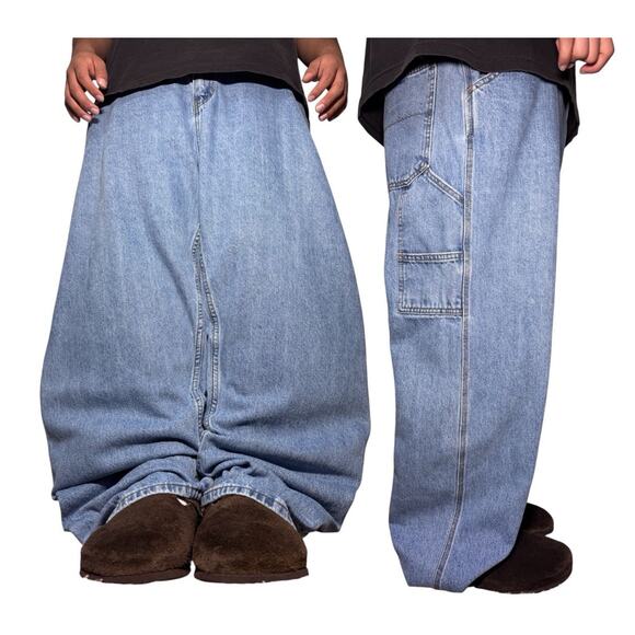 Baggy Fit y2k Faded Glory 44x30 Skater Grunge Punk Jeans Style - Picture 1 of 12